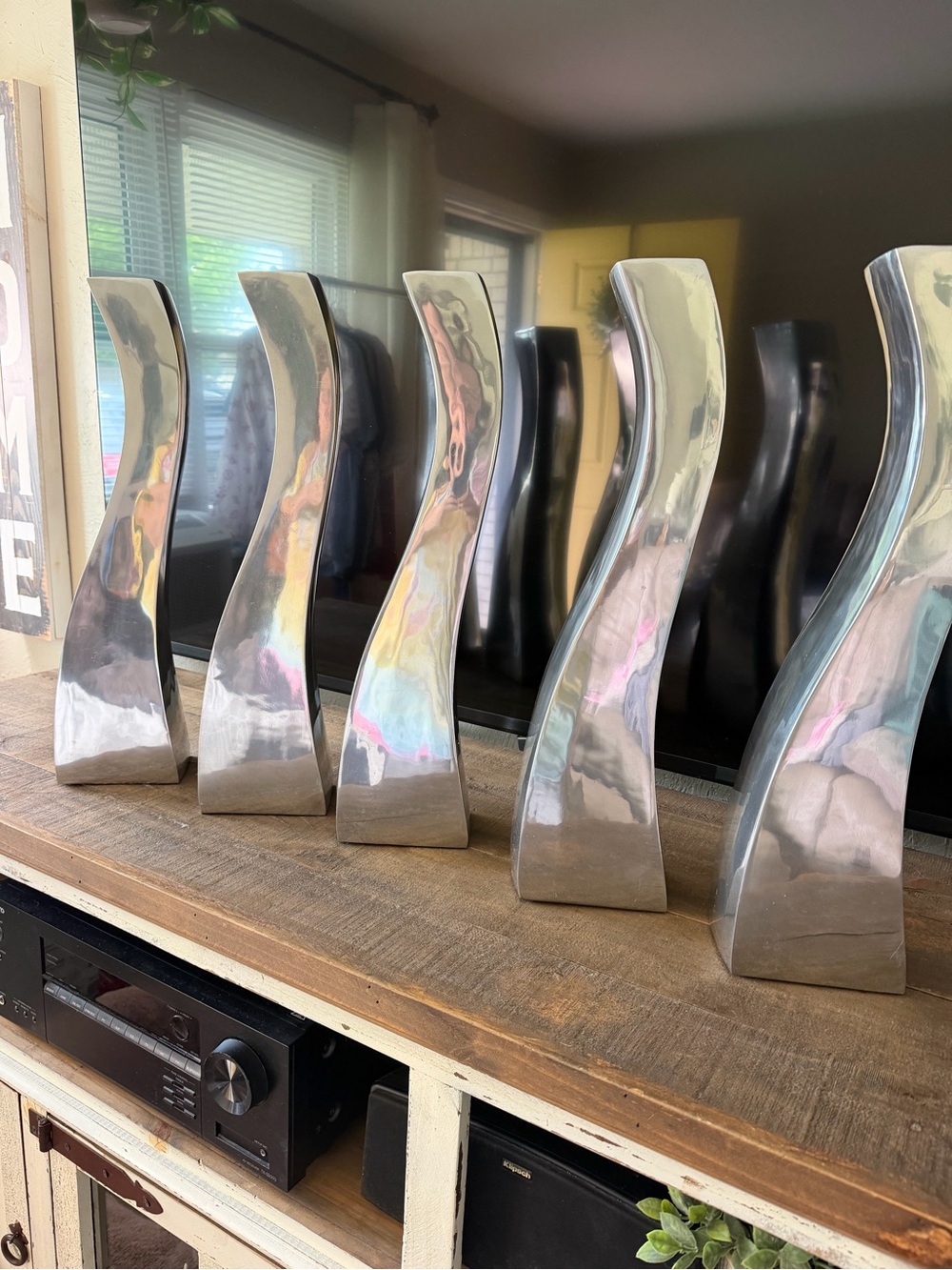 Modern Heavy Aluminum vase